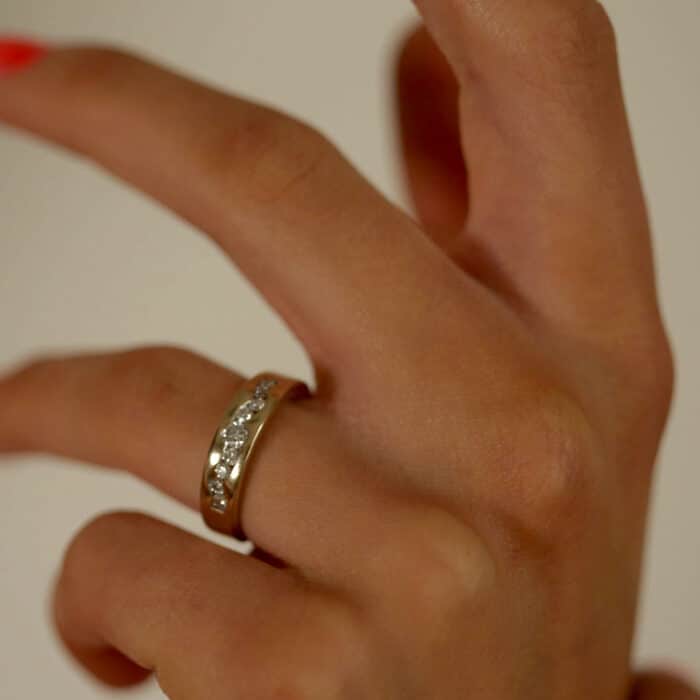 Alliancering i 18 karat hvidguld