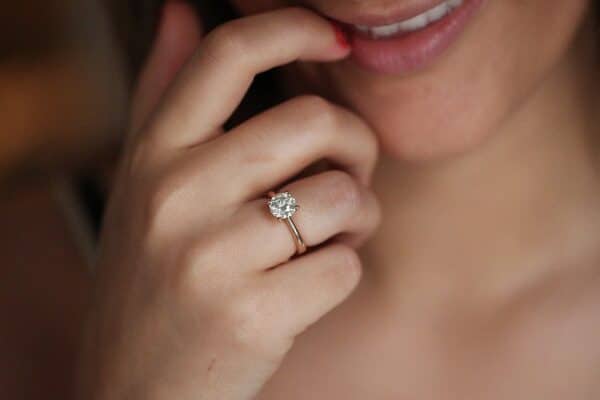 Solitairering 1.36ct Light Yellow