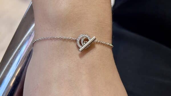 Georg Jensen, hvidgulds armbånd i 18 karat