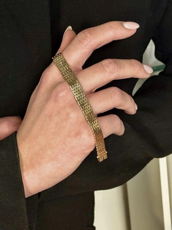 Murstens armbånd i 14 karat guld (18.4cm)