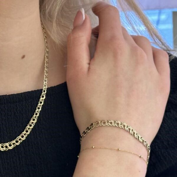 14 karat bismarck armbånd