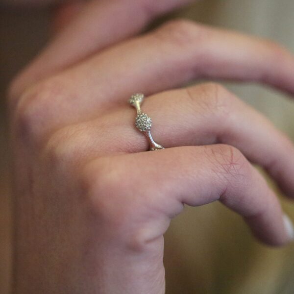 Pandora hvidguld med diamanter (Lovepod)