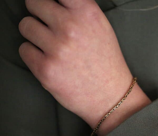 Kongekæde armbånd i 18 karat guld