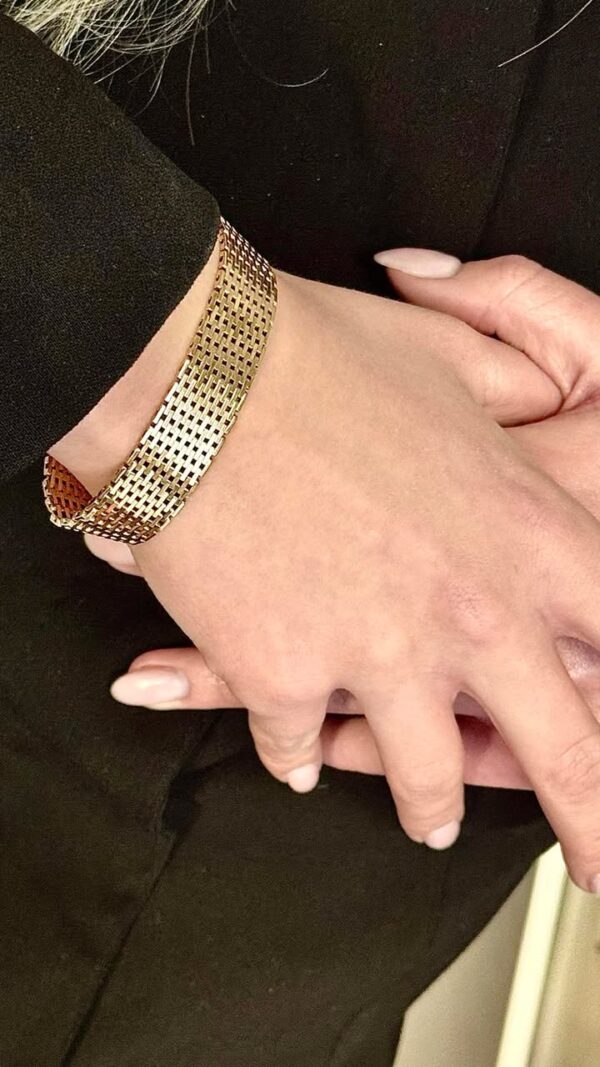 Murstens armbånd i 14 karat guld (18cm)